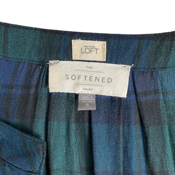Loft Blackwatch Plaid Softened Shirt - Picture 3 of 8